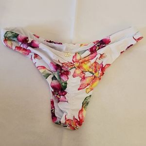 Pilyq PQ Revolve Floral Reversible Bikini Swimsuit Bottom S New
